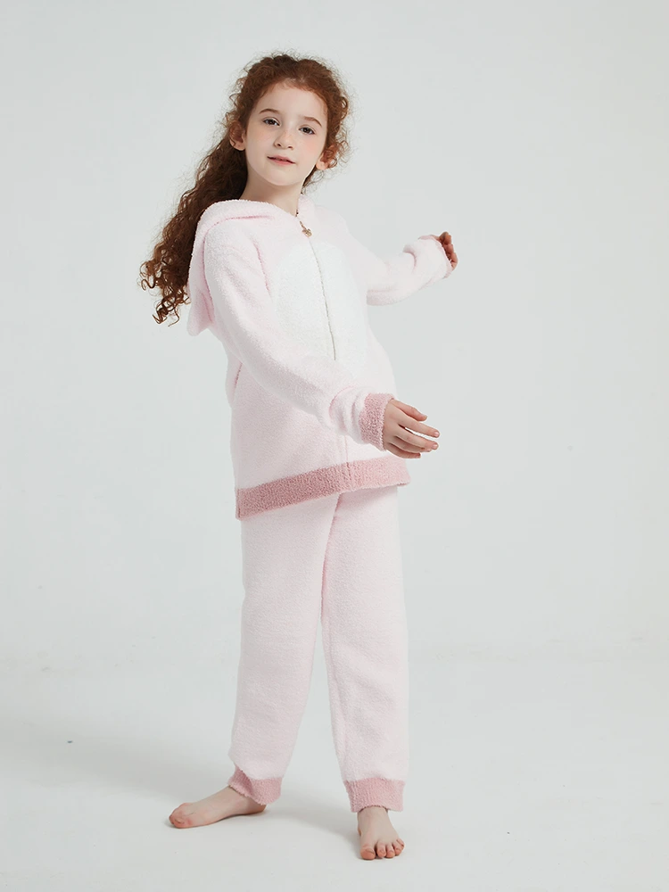 Girls Autumn and Winter Fleece Pajamas
